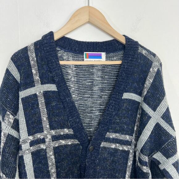 Vintage Sweater Graphix Grandpa Cardigan Size Large - Picture 4 of 11
